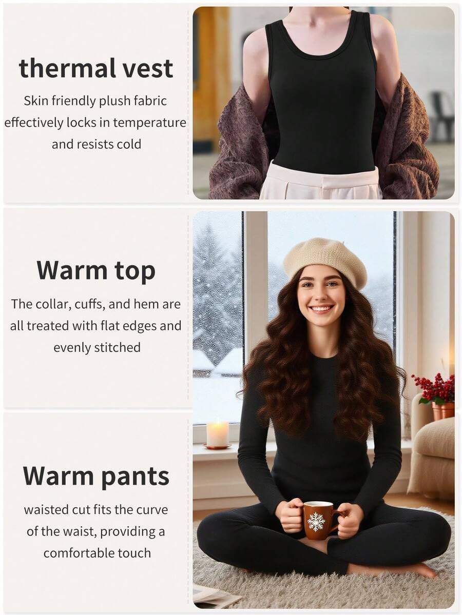 3pcs Women's Thermal Lined The - مراجعة Quick Dry Underwear وسعره