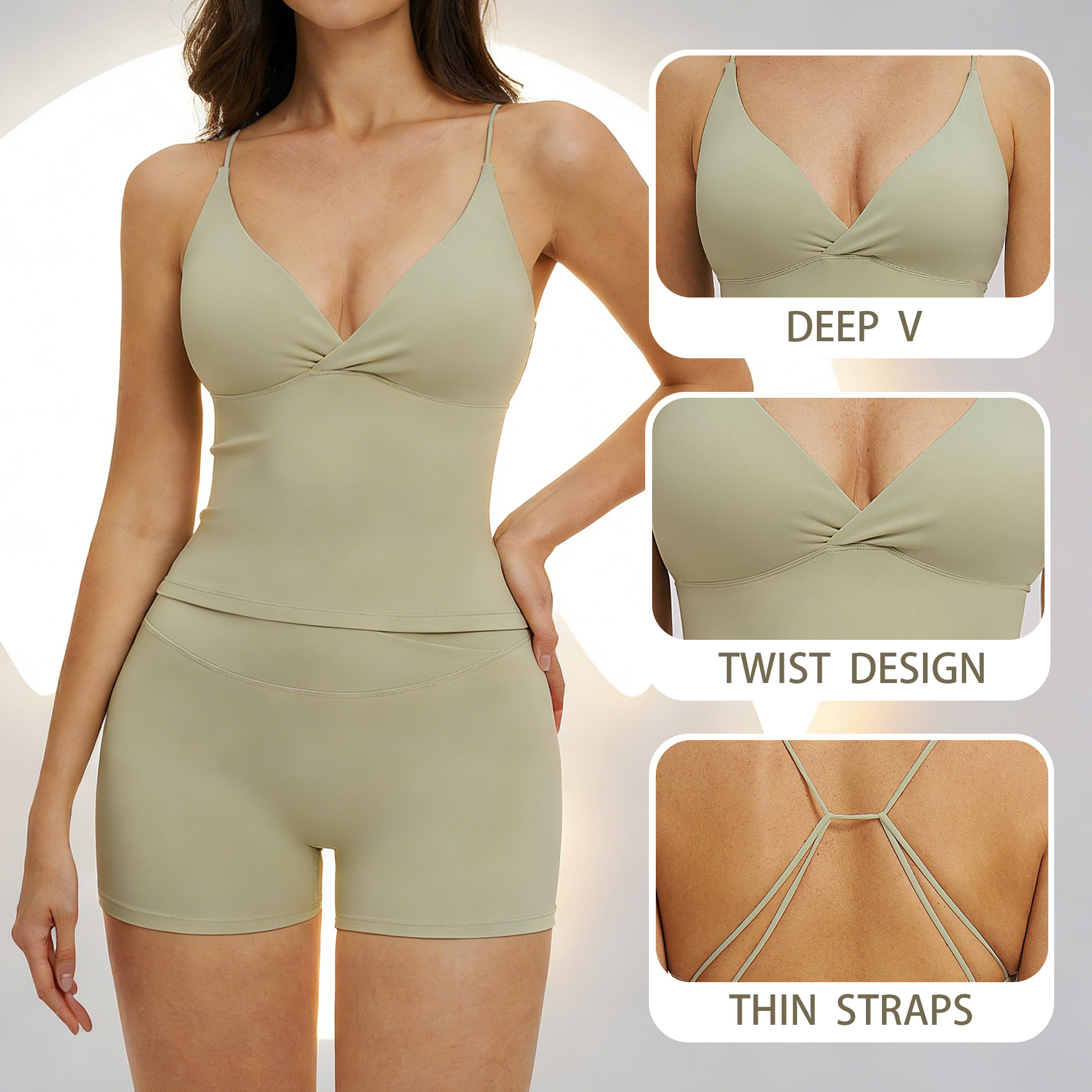 Yoga Tank Top with Pads Backle - مراجعة Suspender Tank Top وسعره