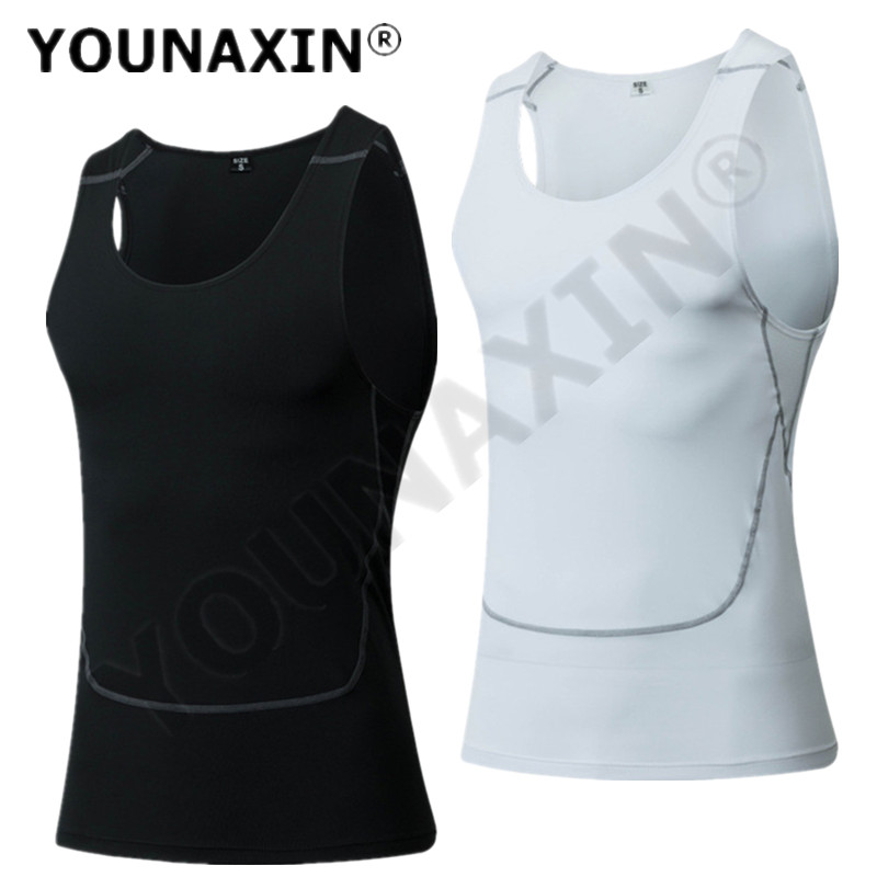 Men Black Sport Skinny Vest Ti - مراجعة T Shirt Tight Fit وسعره