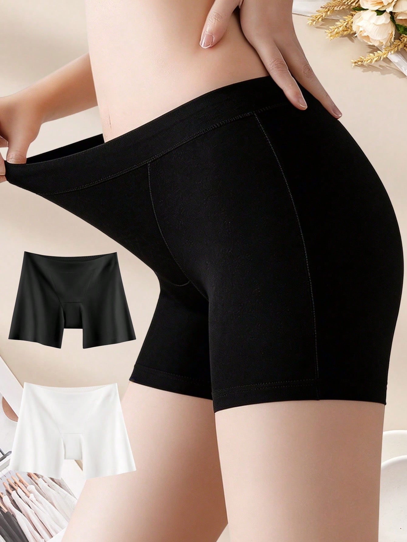 2PCS Cotton Safety Women's Sho - مراجعة Boxer Brief Pack Cotton وسعره