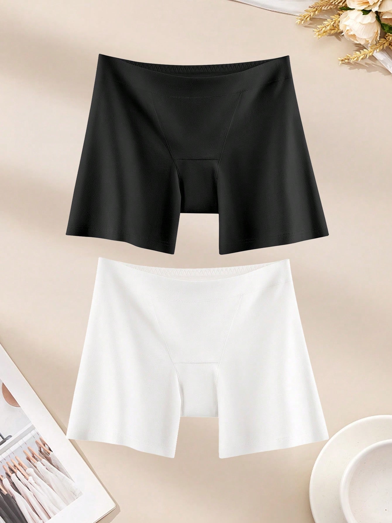 2PCS Cotton Safety Women's Sho - مراجعة Boxer Brief Pack Cotton وسعره