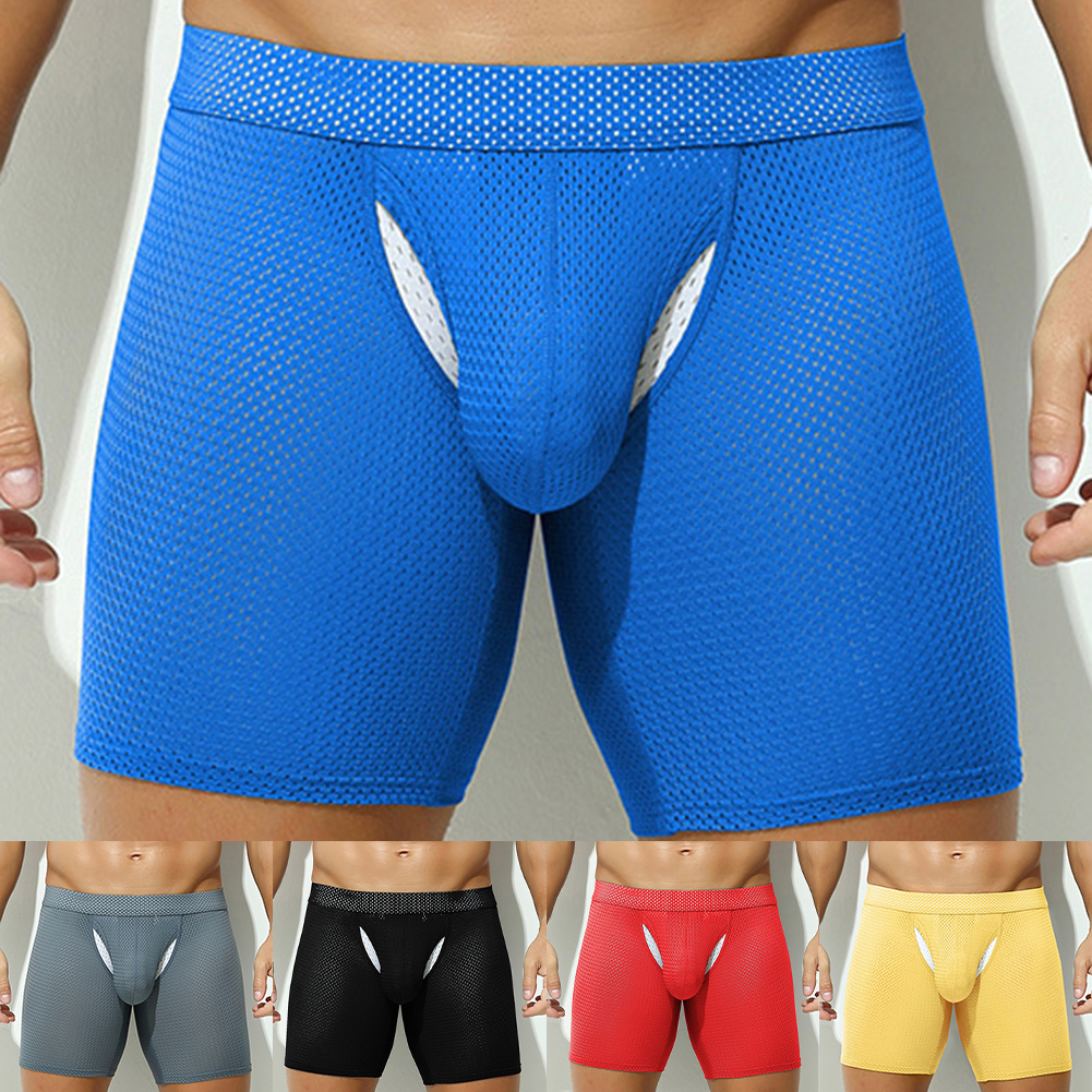 Sexy Lingerie Mens Mesh Underw - مراجعة Long Leg Trunk Men وسعره