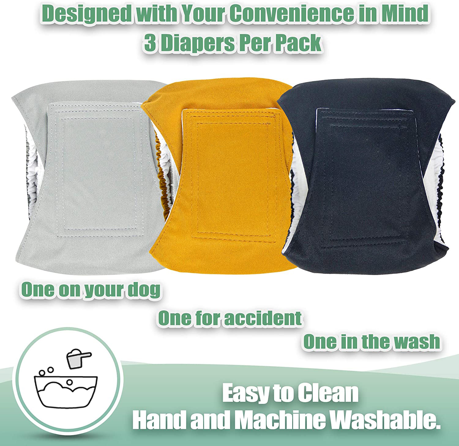 3 Pack Dog Belly Bands Washabl - مراجعة Multi Pack Underwear وسعره