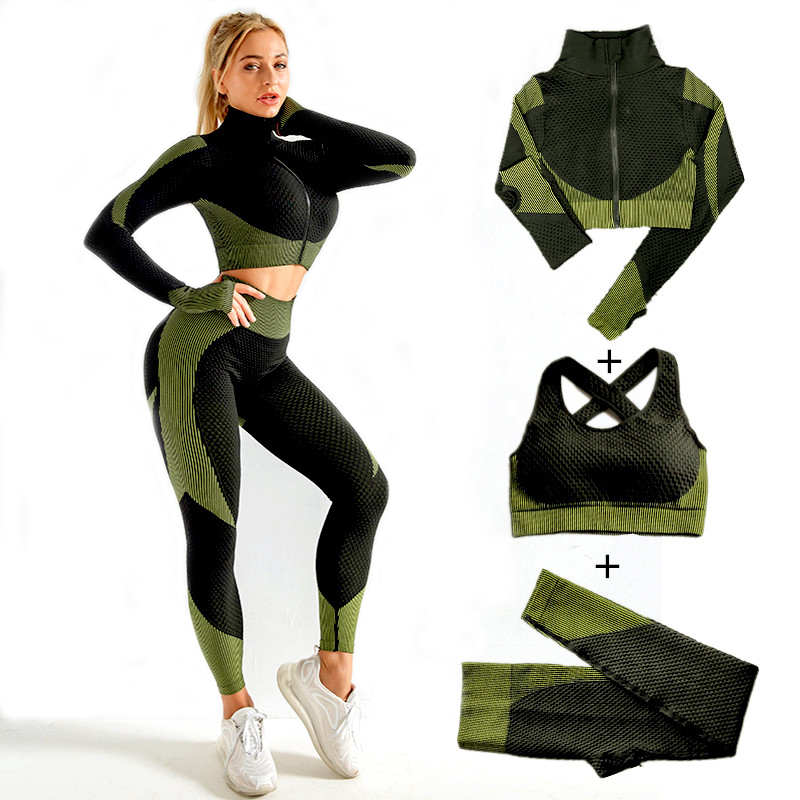 Women Seamless Yoga Sets 2Pcs/ - مراجعة Compression Long Pant وسعره