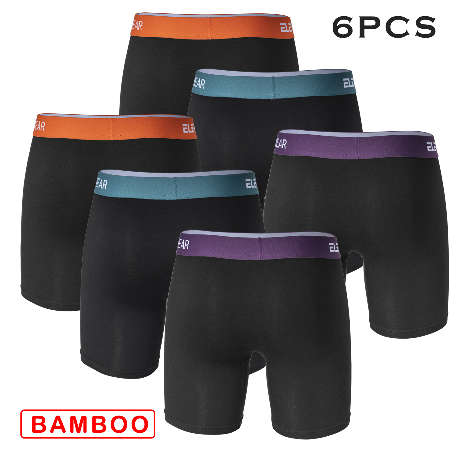 6 pcs Bamboo Men Underwear Wit - مراجعة Boxer Shorts Modal وسعره