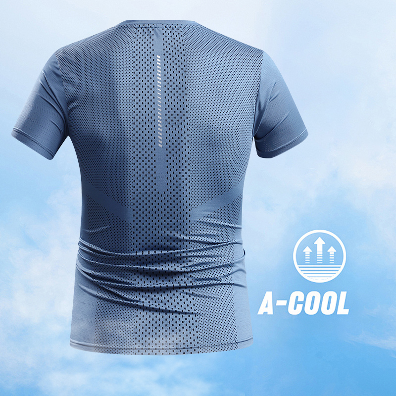 Men Summer Sports T-shirt Quic - مراجعة T Shirt Tight Fit وسعره