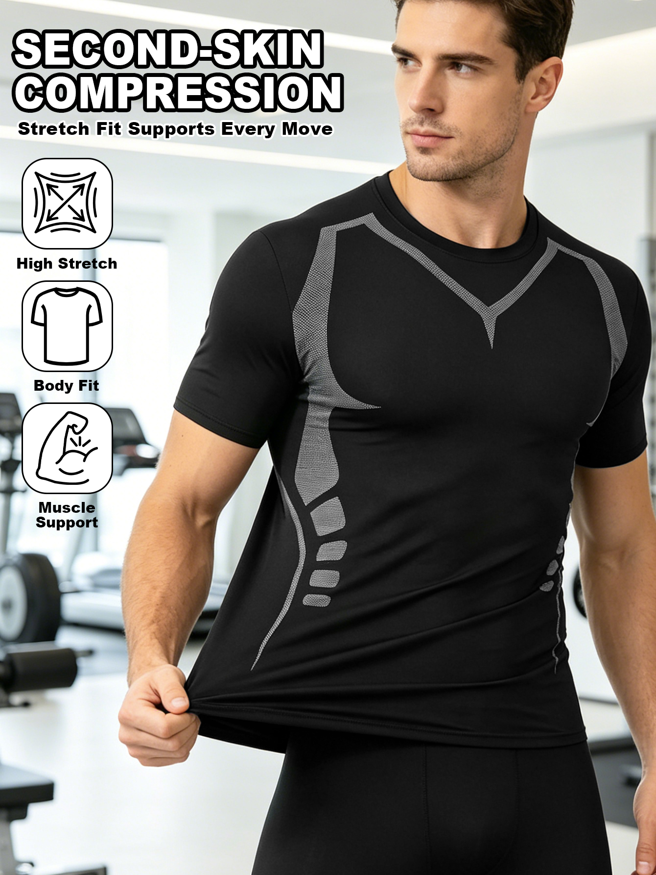 3 Piece Men’s Outdoor Workout  - مراجعة Compression Shorts Athletes وسعره